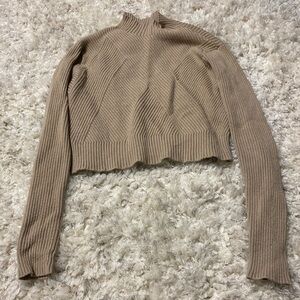 Women's Dynamite Mockneck sweater Beige Size Large